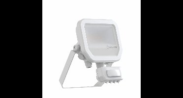 Ledvance LED Breedstraler Aluminium Wit 8W 1200lm 100D - 840 Koel Wit | IP65 - Bewegings- En Lichtsensor - Symmetrisch