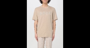 Logo Tee Short Sleeve Cotton - Beige T-Shirts