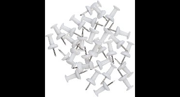 Gerimport Kantoor Prikbord - 40 x 30 cm - inclusief 25x witte punt punaises - Thuis / Keuken - Memobord