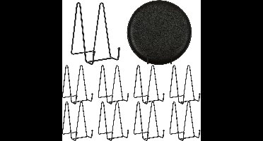 10 Pcs Easel Plates Stand - 6 Inch Metal Black Plate Holder Stand voor Plates - Boeken - Foto's - Tablets