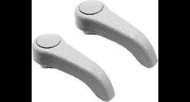 Allecto Plus - Voor: Handgrepen voor de voorstoel Renault Clio 2 Twingo 1 (Grijs) - Set van 2