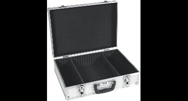 Perel Gereedschapskoffer, tussenwanden verstelbaar, sleutelslot, 2 sleutels, aluminium, grijs, 425 x 305 x 125 mm