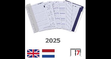 Kalpa 6317-25 170 x 95 mm Personal 6 Ring Agenda Organizer Inserts Weekly Complete Set