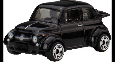 Hot Wheels 60's Fiat 500 D Modificado, National Icons JBY88 Schaal 1/64 Auto, 3 jaar, Metaal, Zwart