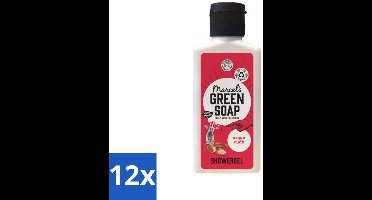 Marcel's Green Soap - Douchegel - Argan & Oudh Mini - Krachtige werking - 100 ml - Voordeelverpakking - 12 stuks