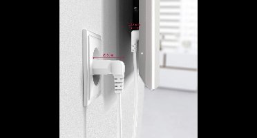 Hama Stroomsnoer met 90°stekker 5m wit