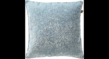 Dutch Decor LEWY - sierkussen 60x60 cm - glansvelours - groot formaat - Sterling Blue - blauw - Inclusief binnenkussen - Luxe kussens voor woonkamer & bank