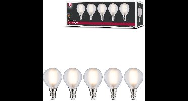 Filament 230 V LED-kogellamp E14 5x470lm 5x4,8W 2700K Mat
