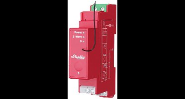 Shelly Qubino Pro 1Pm Z-Wave 1-Kanaals Din-Railrelais Met Energiemeting