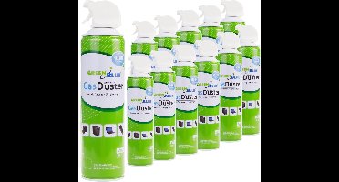 GreenBlue - Set van 12 stuks - Perslucht Computerschoonmaakspray - 600 ml