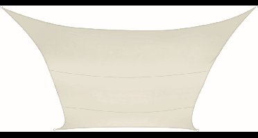 Perel Schaduwdoek, waterafstotend, 4 x 3 m, 160 g/m², polyester, rechthoek, crème