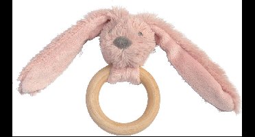 Happy Horse Konijn Richie Houten Bijtring - Oudroze - Baby cadeau