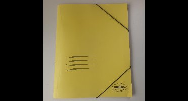 Multo Relatiedossier Sorteermap Geel Karton FSC 5730043 Elastiek 4 tabs Opbergmap 10 stuks
