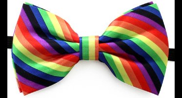 Vlinderstrik regenboog kleuren