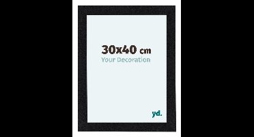 Your Decoration - Fotolijst 30x40 cm - MDF - Zwart Mat - Como