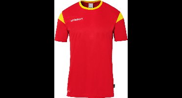 Uhlsport Squad 27 Shirt Korte Mouw Heren - Rood / Geel | Maat: S