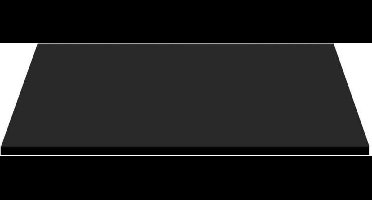 Sanifun wastafelblad Jenny zwart MDF 630 x 450 x 25 mm