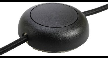 interBär 8124-004.01 LED-snoerdimmer Met schakelaar Zwart 1x uit/aan Schakelvermogen (min.) 5 W Schakelvermogen (max.)