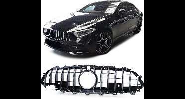 Passend Voor Mercedes CLS C257 Sport Grill Hoogglans Zwart / Chrome Amg GT Look Coupe Shooting Brake Panamericana