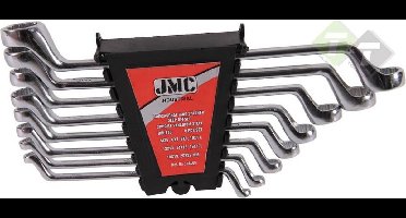 Gebogen ringsleutel set - 8 delig - Sleutel set - Metrisch - 6 tot 22 mm - JMC