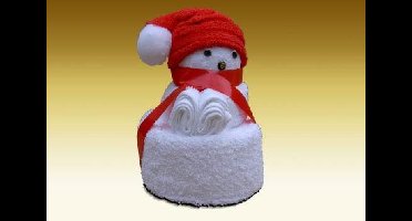 Towel dolls Kerstbeertje