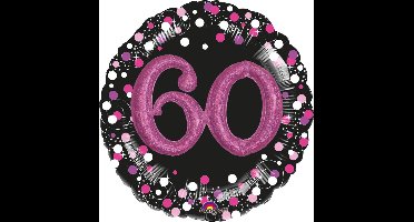 Ballon “Sparkling Pink 60” Folie Ballon 91 x 91 cm