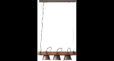 Brilliant PLOW - Hanglamp - Zwart;Bruin
