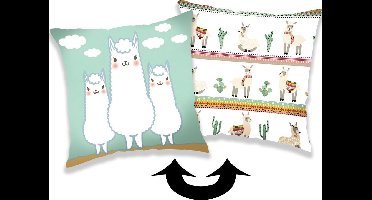 Lama Kussensloop Pailletten - 40 x 40 cm - Multi