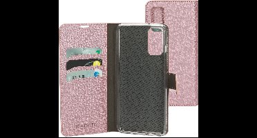 Mobiparts hoesje geschikt voor Samsung Galaxy S20 - Saffiano Wallet/Portemonnee hoesje - Magneet Sluiting - 3 Opbergvakken - Roze