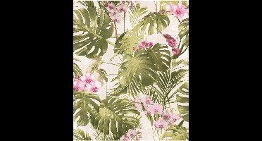 DUTCH - WALLCOVERINGS - Behang - Paradiso - groen - en - roze