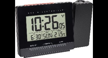 TFA Dostmann 60.5016.01 Wekker Zendergestuurd Digitaal Zwart