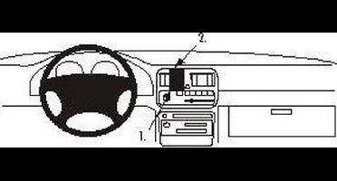 Houder - Brodit ProClip - Subaru Legacy / Outback 1995-1998 Center mount