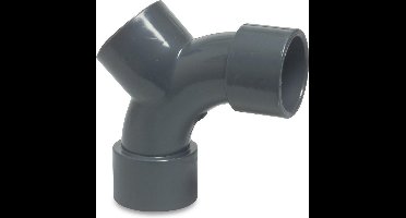 Mega Y-Bocht PVC-U 50 mm lijmmof 16bar grijs