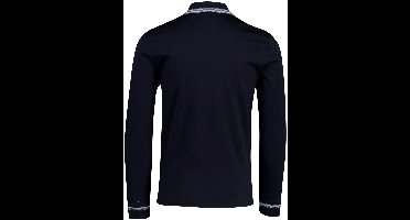 Hugo Boss polo lange mouw donkerblauw
