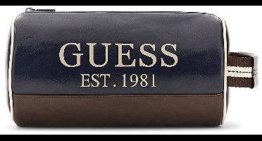 GUESS toilettas Oslo Necessaire Blue donkerblauw