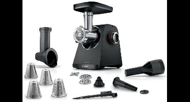 Bosch MFW S440B Serie - Vleesmolen - 1900 W - Zwart - Zilver