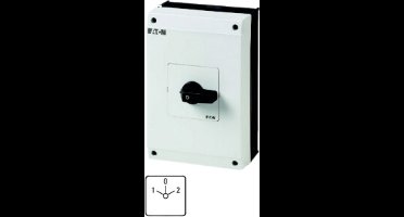 Eaton Omschakelaar, T5B, 63 A, Opbouw, 4 bouweenheid(en), Contacten: 8, 60 °, vergrendelend, met 0-stand, 1-0-2, Designnummer 8213, 207230