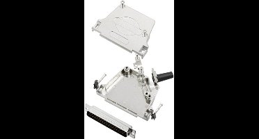 TRU COMPONENTS TCD45ZF37DBPK 7709356 D-sub male connector-set 45 ° Aantal polen: 37 Soldeerkelk 1 stuk(s)