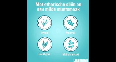 Listerine Cool Mint Milde Smaak Mondspoeling - 6x500ml - Voordeelverpakking