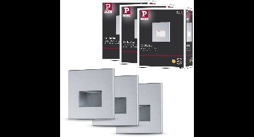 Paulmann Edge LED Wandinbouwlampen Set van 3 – Chroom Mat – 2700K Warmwit – 1,2W – 3×50 lm – 230V – Wand- & Trapverlichting