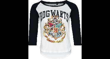 Harry Potter Hogwarts - Grunge Dames Shirt met lange mouwen - wit/zwart - XL