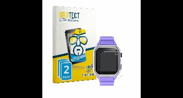 BROTECT - Screenprotector voor kaacly Kids Smartwatch 1.44" - Folie Beschermfolie transparant 2 Stuks