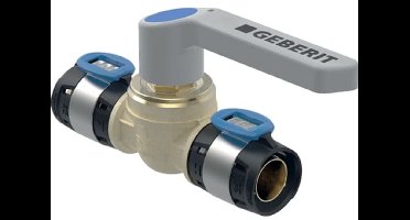 Geberit FlowFit kogelkraan met hendel brons d40