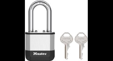 MasterLock Elite - Hangslot - 45 mm - Lange Beugel - Weerbestendig - Inbraakwerend - Buitenslot - Inclusief 2 Sleutels