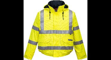 Portwest Bizflame Rain Hi-Vis Antistatic FR Bomberjack S773 - Geel - L