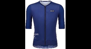 Santini Mads Pedersen Momentum Series Korte Mouw Wielertrui Blauw S