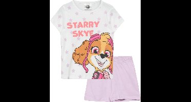 Paw Patrol Shortama - Maat 104 - Katoen - Skye - Meisjes Pyjama - Paars