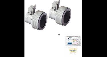 Intex Adapter B / Connectors - 32/38mm - set van 4 stuks + 50 JeKa Trading Test Strips