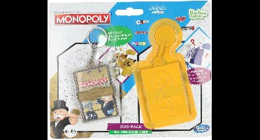 Hasbro Monopoly sleutelhanger mini game goud verrassingsspel.