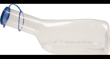 Sundo Urinaal man, op hoge temperatuur schoon te maken, volledig doorzichtig - 1000 ml - Wit